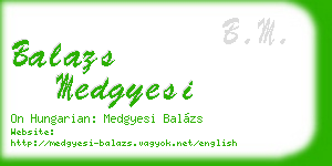 balazs medgyesi business card
